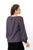 Women’s Embroidered Blouse – Linen & Viscose Fabric, Long Sleeves, Any Season, 8439-070-22 HC