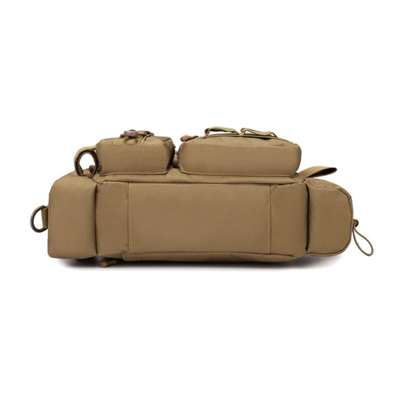 Fanny Pack for Men Fishing Tackle Backpack Shoulder Pack with Rod Holder Splashproof Storage Bag Fly Fishing Backpack