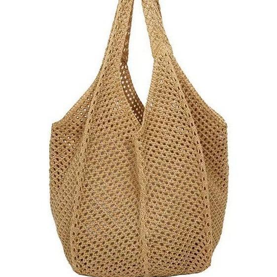 Stylish Summer Woven Women's Straw Shoulder Bag