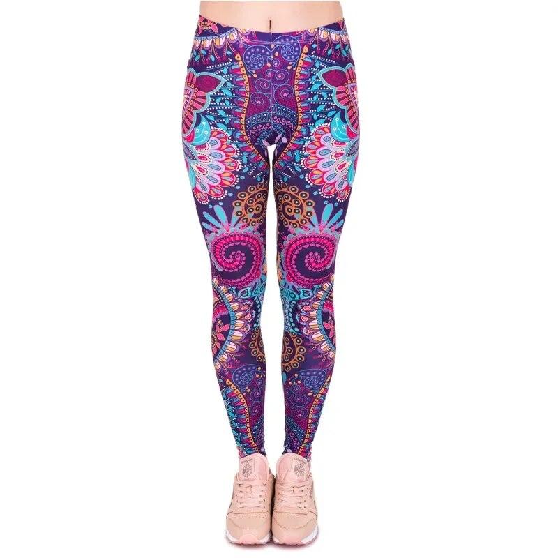 Sexy Women Sporty Legging Printing Fitness Sportswear Fashion Slim High Waist Gym Woman Pants Yoga Clothing Trousers 29650