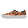 Authentic Tiger Print Trendy Casual Low Top Unisex Skate Shoes Black Orange VN0A5KRDORA