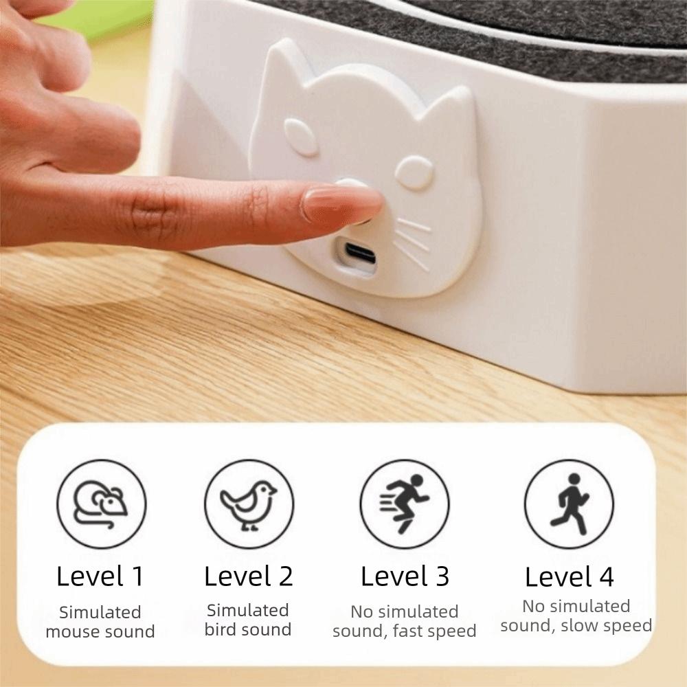 Adjustable Turntable Roller Mouse Cat Toys Plastic Interactive Cat Toy For Cats Dogs