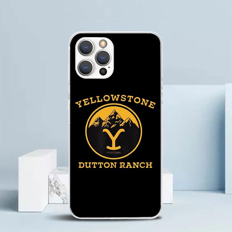 Yellowstone TV Show Soft Cover for iPhone 16 17 Air 15 14 Pro Max 16E Phone Case 13 Mini 12 11 7 SE 8 Print Pattern Fit Cases 16