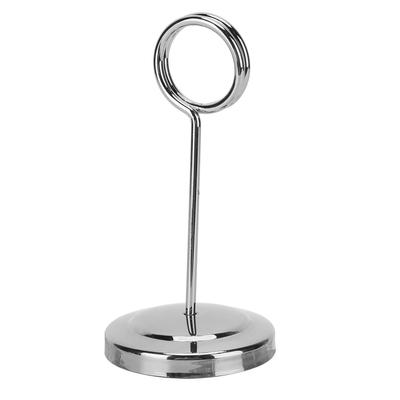 Table Number Holder Stainless Steel Durable Fade Resistant Lightweight Picture Clip for Hotel