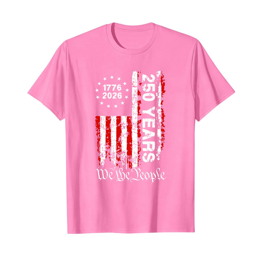 Men's Printed Round Neck T-Shirt Casual Sports Short-Sleeve Top