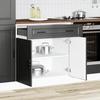 VidaXL Kitchen Cabinet Porto Black Engineered Wood 853978