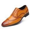 Mens Wide Width Oxford Shoes Brogue Style Business Formal Dress Office Casual Wear