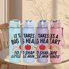 1PC Teacher Inspirational Quote 750ml Color Plastic Sports Water Bottle Leakproof Flip Straw Lid For Sports Office Home Use
