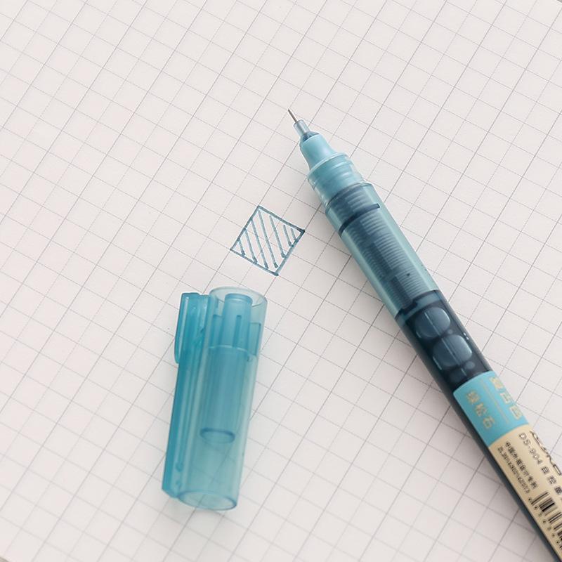 Point Stone Straight Liquid Roller Pen Color Neutral Pen Automatic Ink Student Hand Pen Writing Needle Tube Signature Pen
