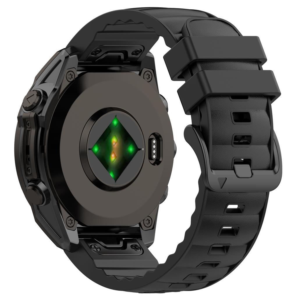 Quick Fit 26mm 22mm Armband für Garmin Fenix 8 Pro 47mm 51mm AMOLED MicroLED Leder Silikonband Fenix E 6 6X 7 7X/Epix Armband