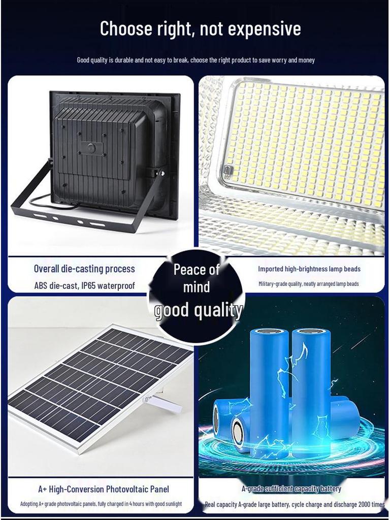 Super Bright Waterproof Solar street Lights for Outdoor Yard and Courtyard