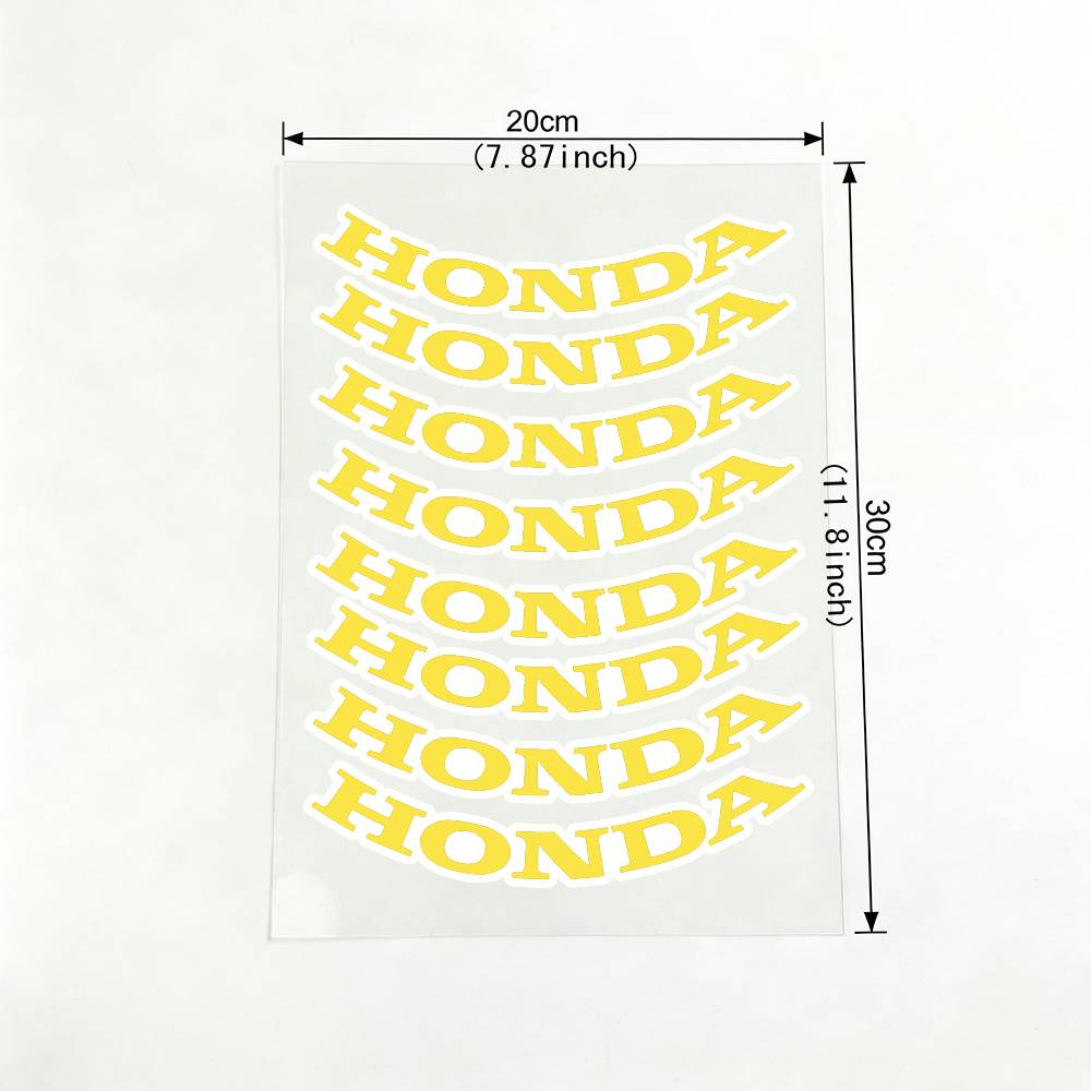 FIQ1 For Honda 18 colors Reflective motorcycle stickers, 3M safety warning at night in the dark scooter helmets