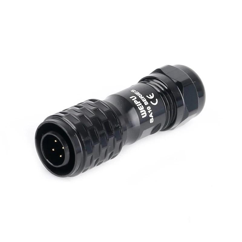 

WEIPU SA10 SA1010 SA1011 Waterproof Cable Automotive Connector 2 3 4 5Pin Industrial Straight Male Plug Female Socket Adapter
