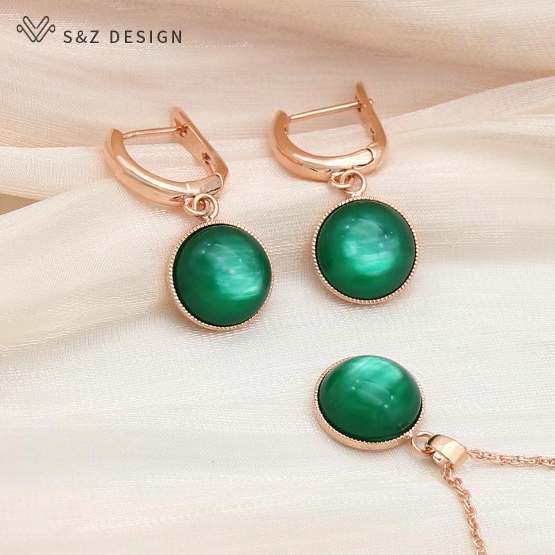 

Модные круглые серьги цвета розового золота, комплекты ювелирных изделий для женщин и девочек, кулон для свадебной вечеринки, ожерелье, прекрасный подарок