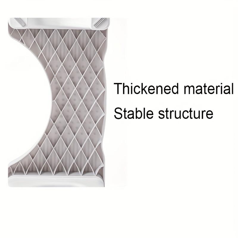 Toaletă portabilă tip oliță, scaun pentru adulți, antiderapant, cu șezut înălțat și poziție ergonomică de șezut la 35°, plastic durabil, asistență de baie, scaun treaptă