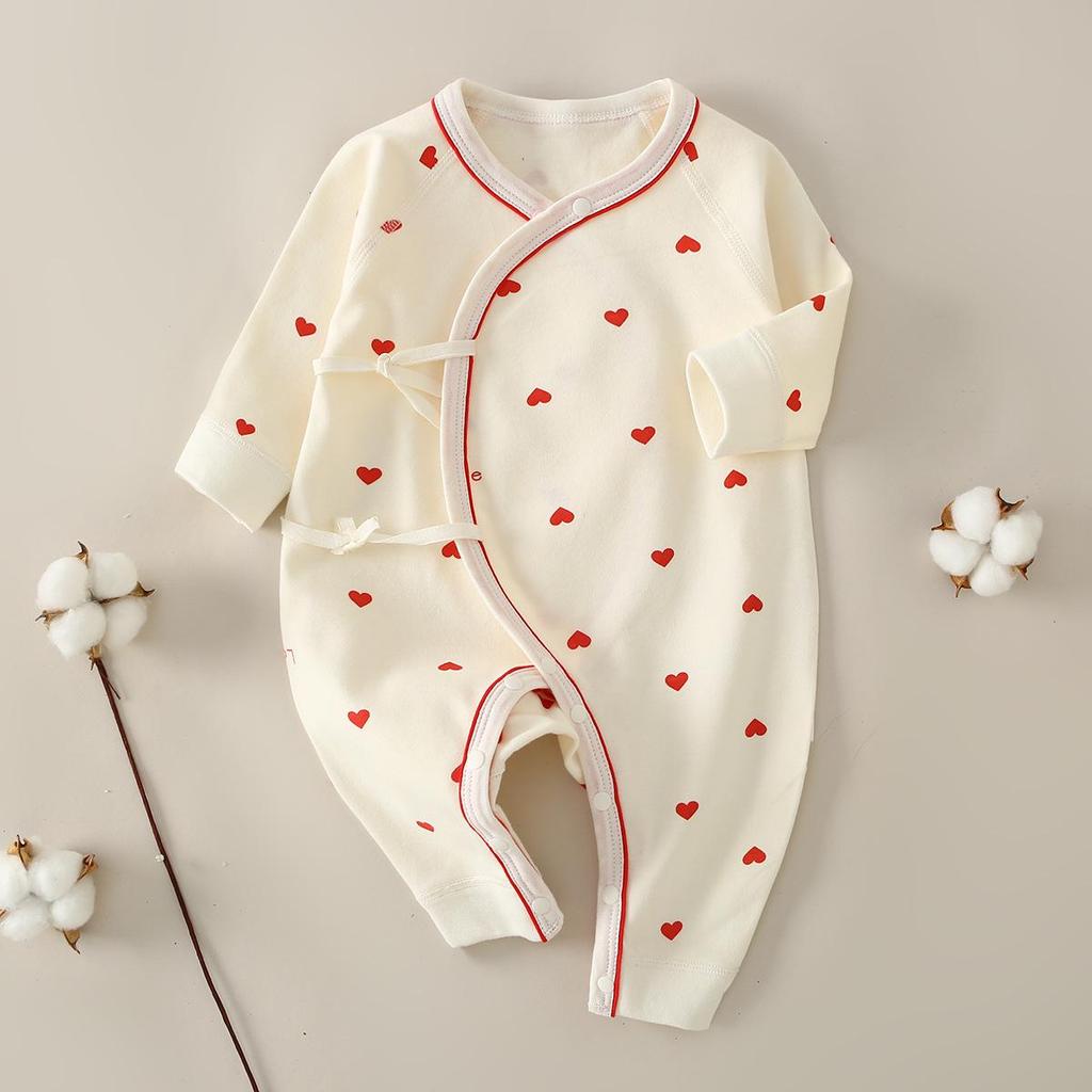 Newborn Baby Jumpsuit - Pure Cotton, Spring & Autumn, 0-6 Months, Base Layer & Crawling Rompers.
