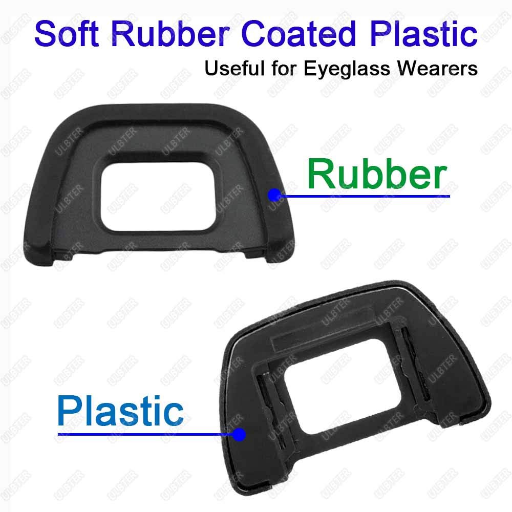 D750 Okular Augenmuschel Sucher Augenmuschel Kompatibel mit Nikon und D300S ULBTER Okularabdeckung Libelle Blitzschuhabdeckung DK-23 D7100, D7200,