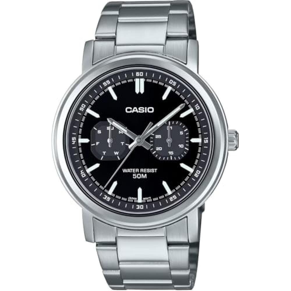 

CaSio Mtp E335d 1ev [] [CaSio] Стандартные кварцевые мужские наручные часы Multi Calendar Silver X Black overSeaS