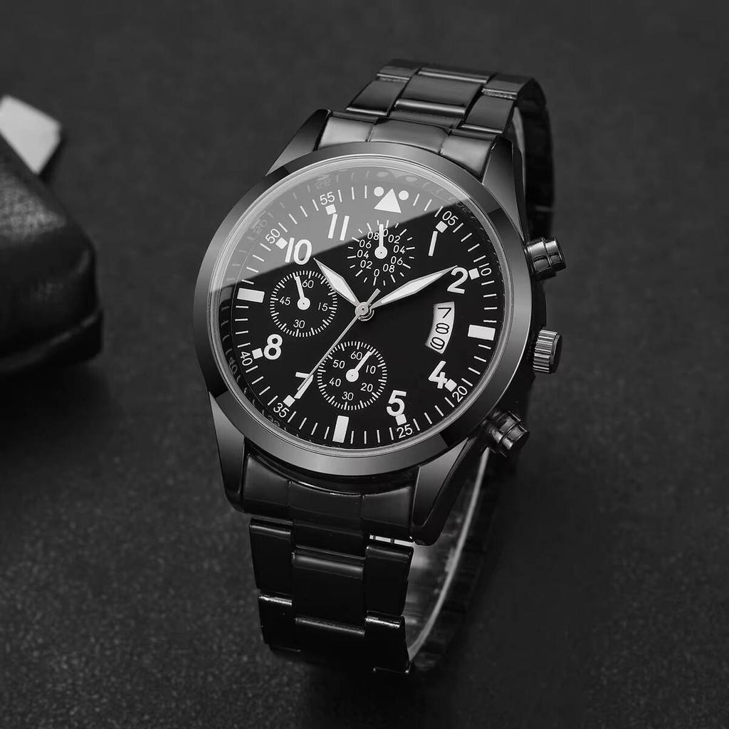 Luxury Mens Calendar Quartz Watch Fashion Men Business Wristwatches Reloj Hombre