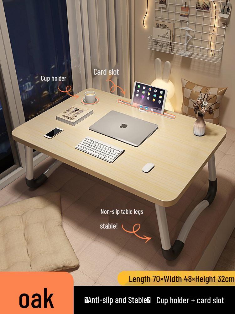 Foldable Bedside Table & Study Desk for Dorms and Kids