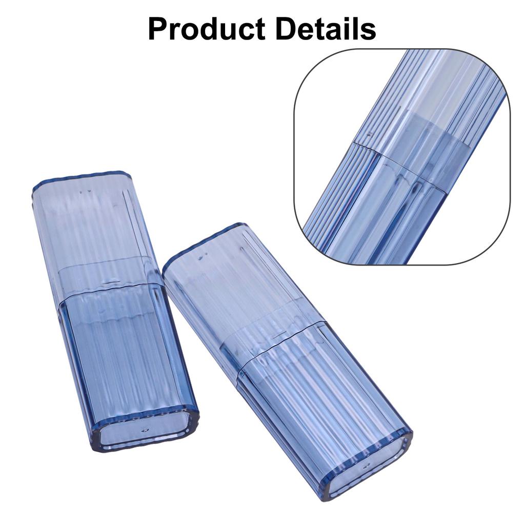 Accessories Storage Box Portable Small Sorting Organizer 2Pcs 3.4*2.1*10.4cm Classified PP Plastic Transparent