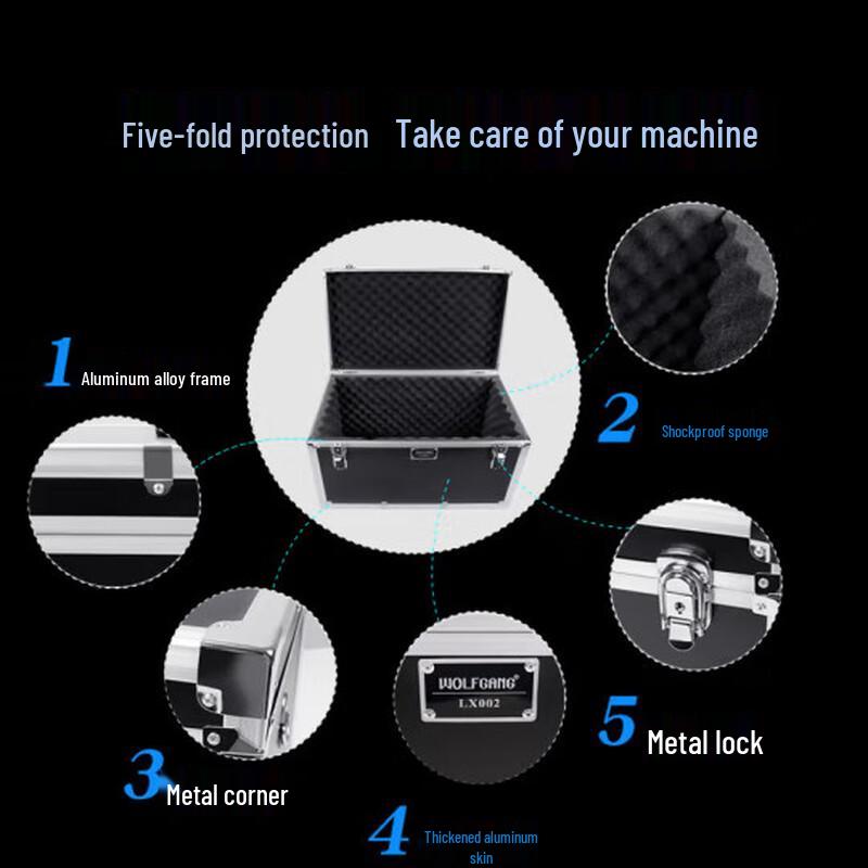 Wolfgang LX-001 Small Camera/Camcorder Aluminum Case