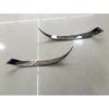 For Mazda 2 Demio 2015 2016 2017 2018   ABS Chrome Front Headlight Eyebrow Strips Cover Trims Car Styling Accessories