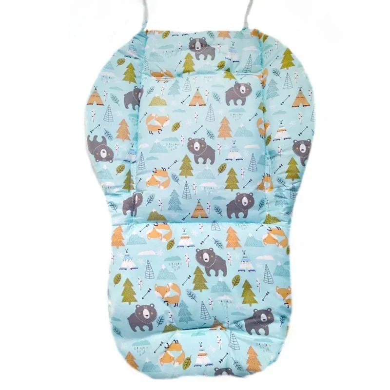 Baby Cushion for High Chair Stroller Seat Cushion Cute Soft Double-Sided Thick Cushion Breathable Stroller Accessories