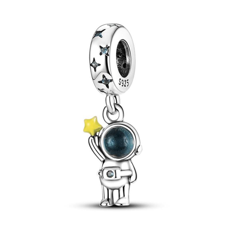 Breloques Compatibles Pour Bracelet DIY Argent 925 Série Jaune Cœur d'Amour Tournesol Lune Chat Breloques Vente Chaude S925 Fabrication de Bijoux DIY