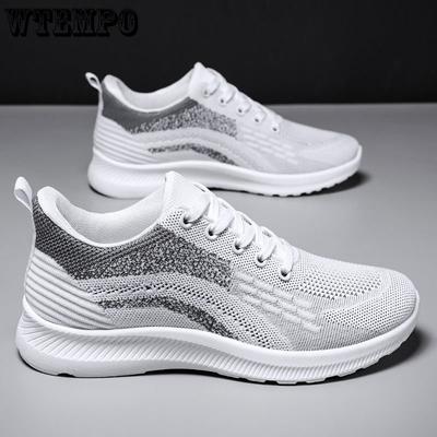 Letnie trampki Męskie siatkowe lekkie, oddychające buty sportowe Antypoślizgowe buty na co dzień z miękkim dnem Amortyzujące buty do biegania