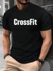 S5XL Unisex CrossFit Zum Statement Fitteste Schwarzes Bedrucktes T-Shirt Luxuriöser Pullover Lässiges Oberteil 2026 Neue Ausgabe