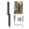 Fence Repair Kits Thickened Metal Fence Support Stakes Solid Ground Spikes Quick Fix Post Stabilizer For Repair Tilted
