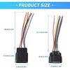 No.22853028 Male and Female Headlights Connector Harness Plug Wire for Chevrolet Silverado 2007-2015 8 Pin Left and Right Headlights Connector