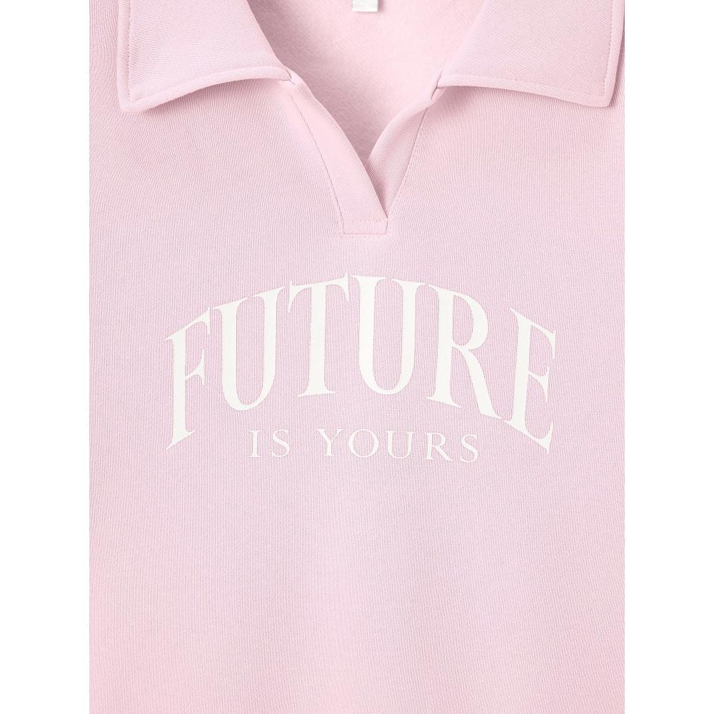 Gu By Uniqlo Girls Heavyweight Sweat Polo Shirt Jr