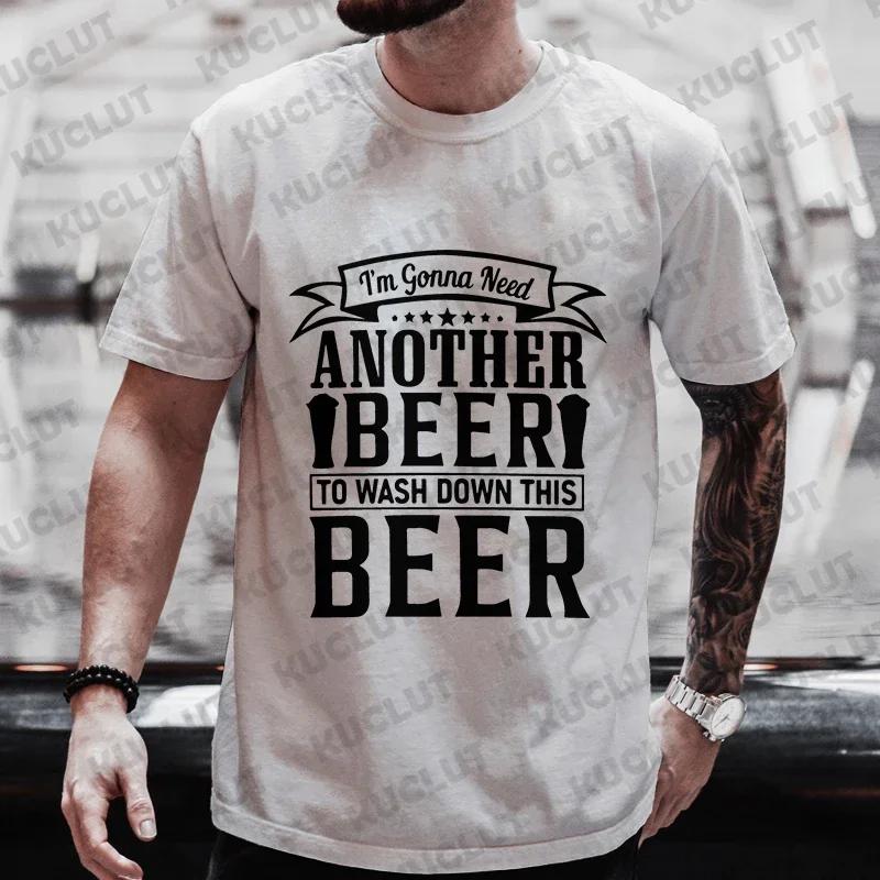 T Shirt for Men Bachelor Party Drinking Team Matching Tees Funny Graphic Y2k Tops Fashion Beer DAY Plus Size Outfit Streetwear