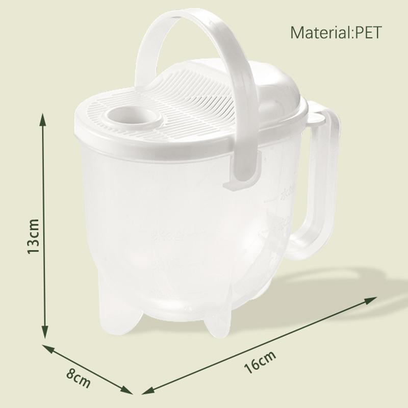 Scour Type Rice Washing Drain Basket Free Hand BPA Free Colander for Kitchen Camping Vegetable Fruit Rinsing