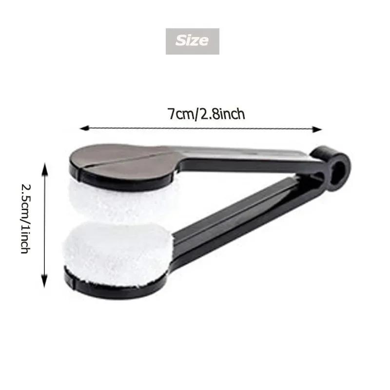 

Портативная многофункциональная салфетка для чистки очков, зеленая микрофибра, щеточка для линз для солнцезащитных очков, очков, компактная, для путешествий, без царапин Т