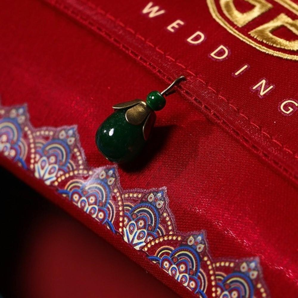 Multiple Patterns Wedding Embroidery Money Pocket Tassel Design Good Luck Brocade Red Envelope Best Wishes HongBao Blessing Bag