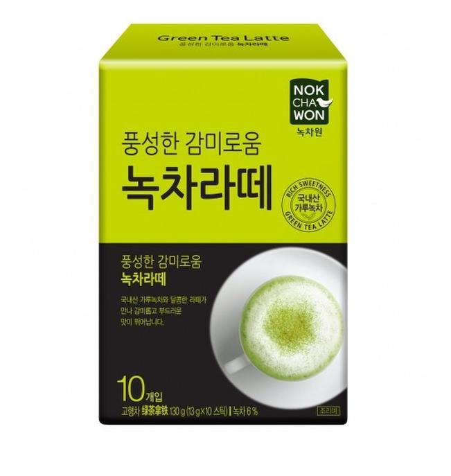 Гладкий Латте из Зеленого Чая, Растворимые Стики 1 box