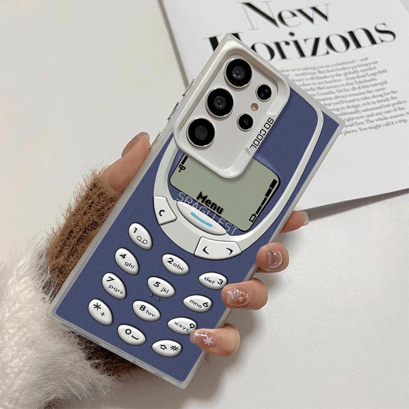 Funny Retro Callphone Shockproof Phone Case for Samsung Galaxy S26 Edge S25 Ultra S24 FE S23 Plus S21 Cover Anti Fall Fundas