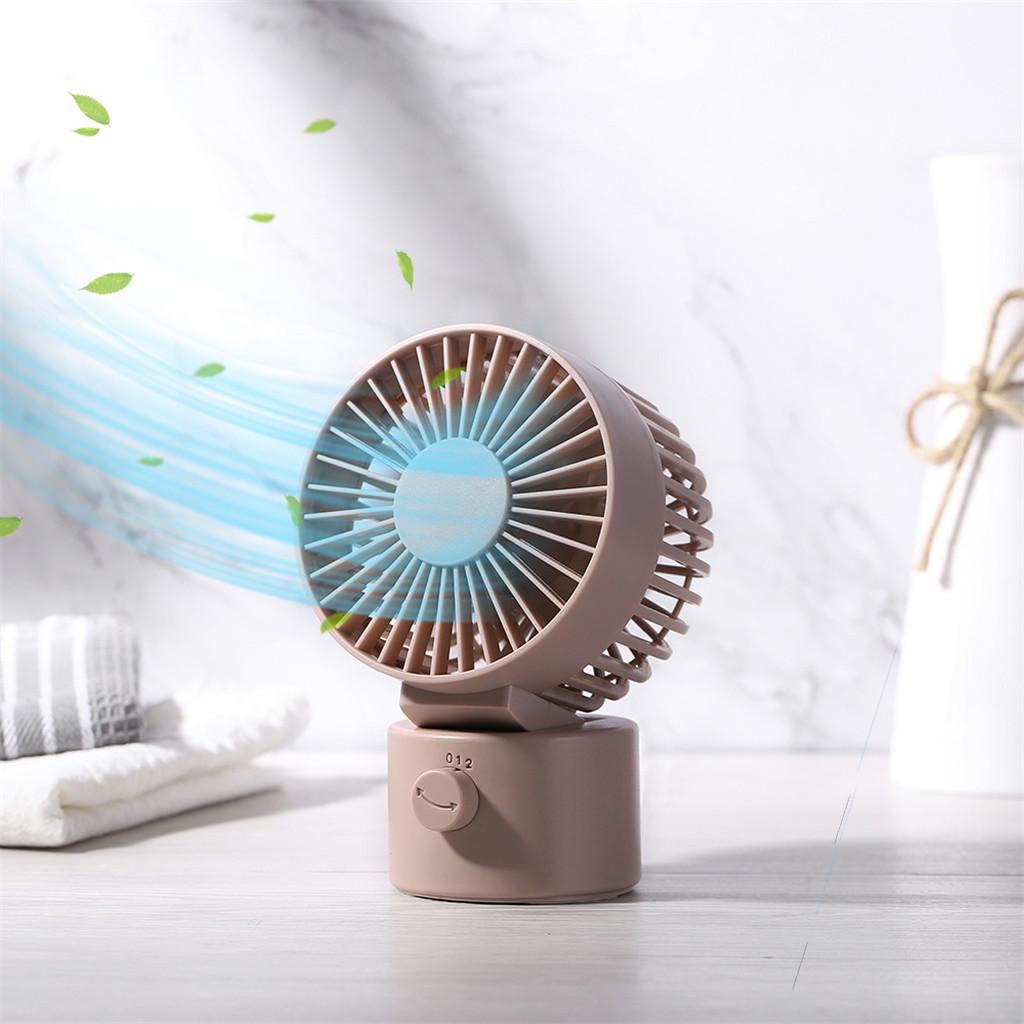 Buy Desk Fan Noiseless USB Fan Cooling Fan with Double Fan Blades 2