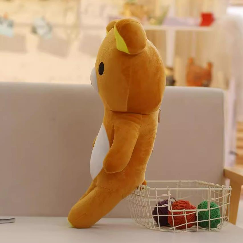 Cartoon Relaxed Yellow Bear Plush Toy - Rilakkuma Small Doll