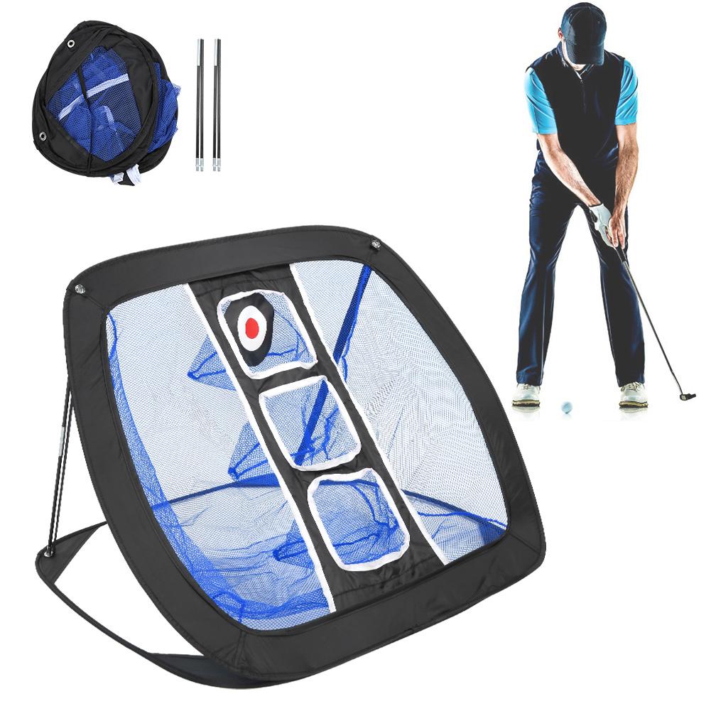 Portable Professional Sports Golf Training Practice Net Balls Target Exercise Accessories for Beginners (Black   Blue )