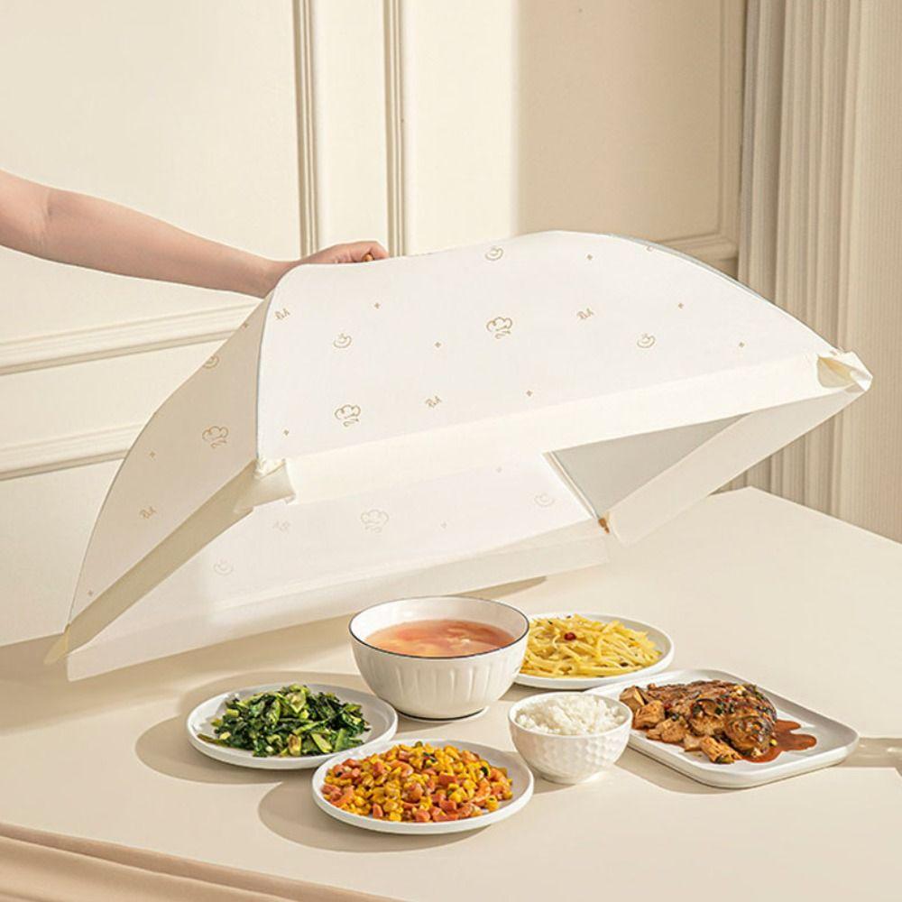Foldable Food Net Umbrella Shape Dish Tent Anti Mosquito Mesh Food Cover  Kitchen