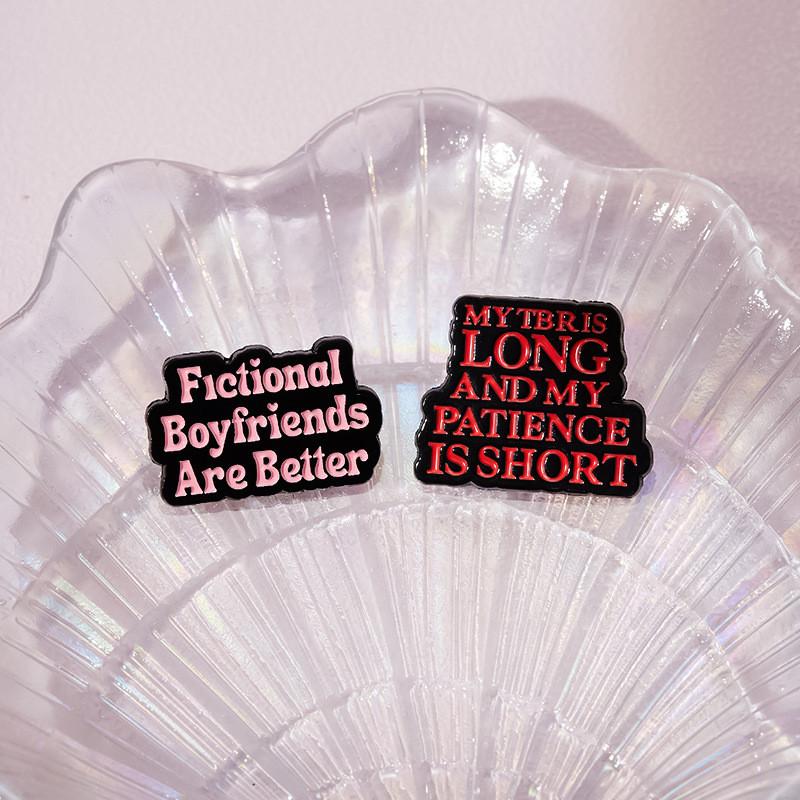 Letter Creative Colorful Brooches For Fashionable Decoration And Personal Flair