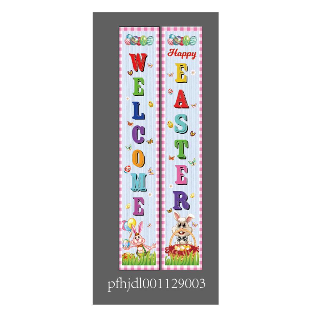 180 * 30Cm Easter Family Party Festival Atmosphere Arrangement Flag Polyester Cloth Couplet Customization