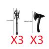 MOC Medieval Weapon Knight Building Block Accessories Character Helmet Hat Academic Gown Axe Sword Shield Brick Toy Gift K073