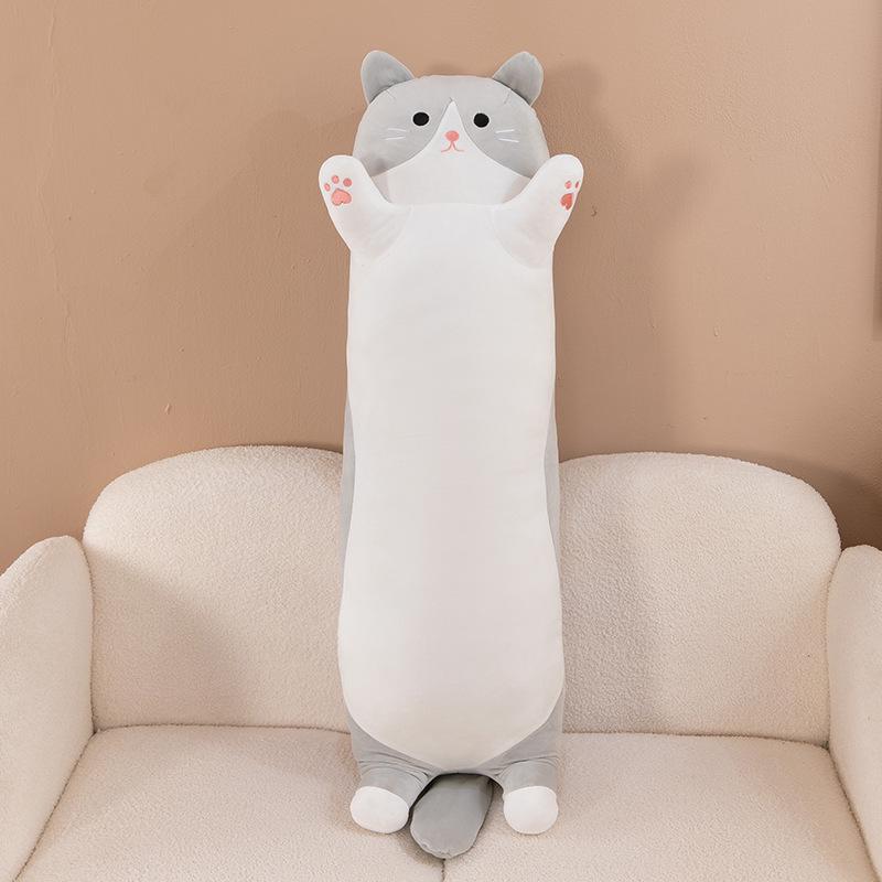 Plus Size Fat Cat Hugging Pillow - Plush Toy Backrest for Relaxing Sleep and Comfort