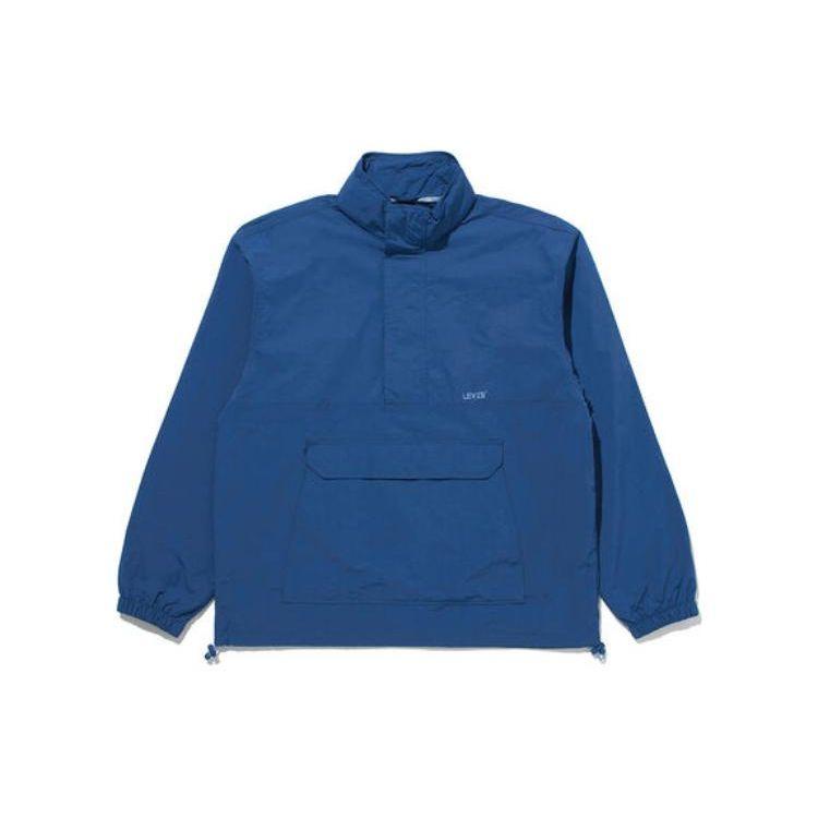 

Куртка мужская Levis однотонная на молнии до середины, со стойкой, с длинным рукавом, синяя A7200-0002 S