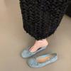 French Bow Round Head Ballet Shoes Fairy Shoes Flat Gentle Evening Shoes Summer New Women's Small Single Shoes